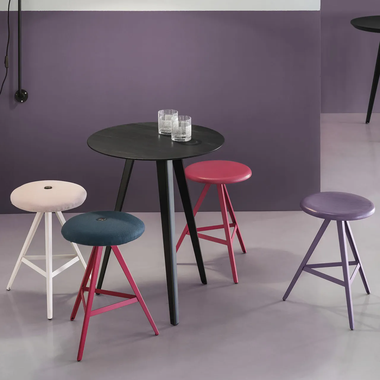 TrabA' Stools<Aky Pink Stool #2 by Emilio Nanni