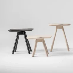 TrabA' Side Tables<Aky Small White Side Table by Emilio Nanni