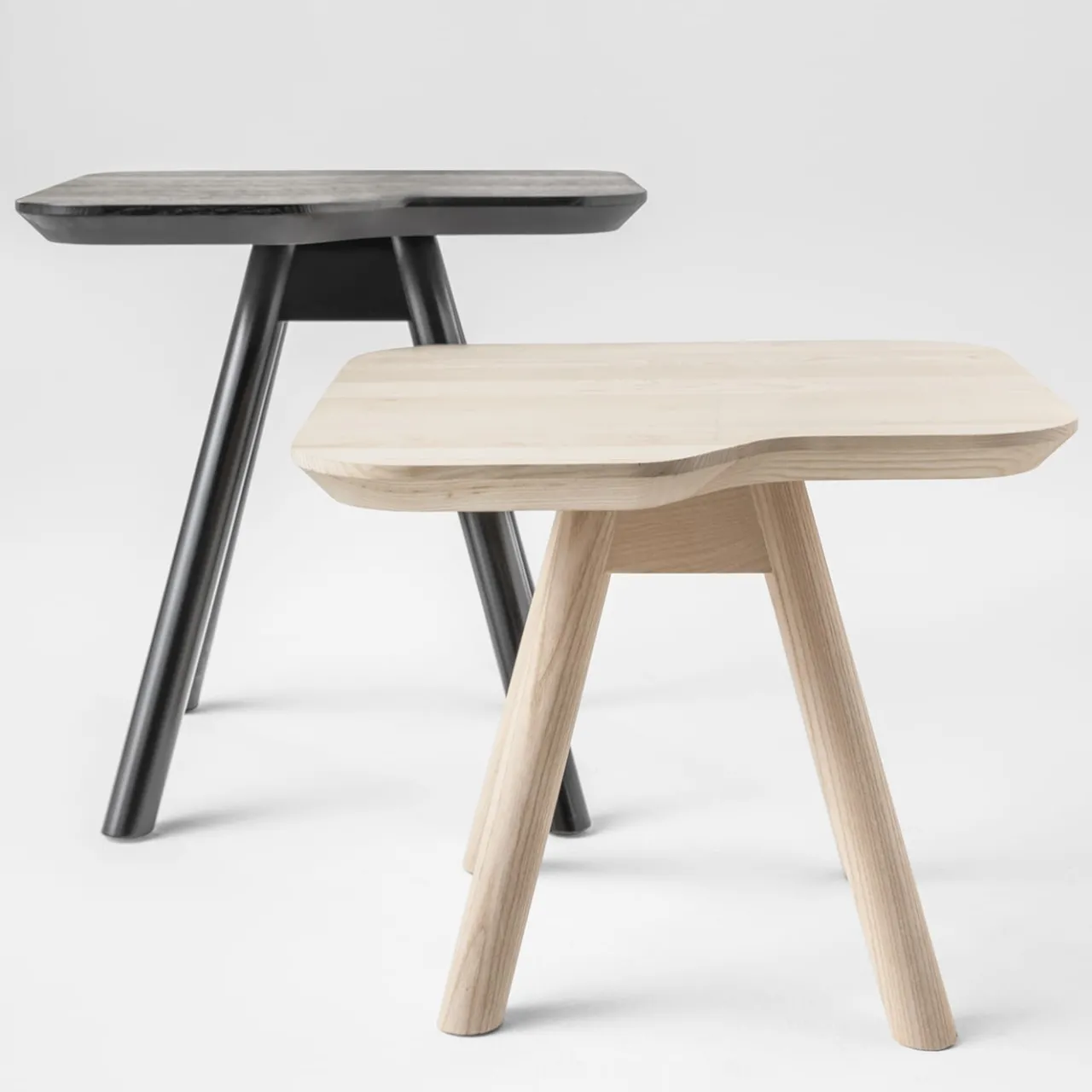 TrabA' Side Tables<Aky Small White Side Table by Emilio Nanni