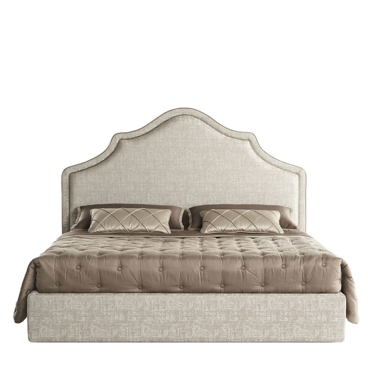 Bedding Atelier Beds<Alan Melange Taupe Double Bed