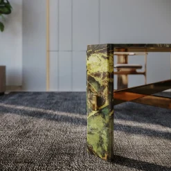 L'Eccesso Dining Tables<Alani Green Marble Dining Table by Paolo Ciacci