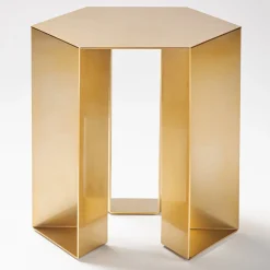 V.L. Lavorazioni In Ferro Side Tables<Alato Golden Side Table by Antonio Saporito