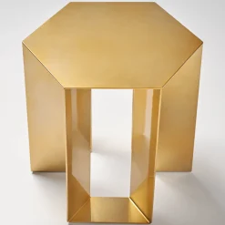 V.L. Lavorazioni In Ferro Side Tables<Alato Golden Side Table by Antonio Saporito