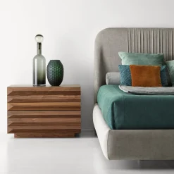 Modesign Beds<Alba Fluttuante Bed With Deluxe Velvet Upholstery