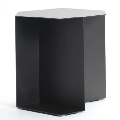 V.L. Lavorazioni In Ferro Side Tables<Alcubo Hexagonal Black Side Table by Antonio Saporito