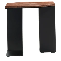V.L. Lavorazioni In Ferro Side Tables<Alcubo Hexagonal Metal & Rosso Verona Side Table by A. Saporito