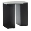 V.L. Lavorazioni In Ferro Side Tables<Alcubo Hexagonal Metal & Stone Side Table by Antonio Saporito