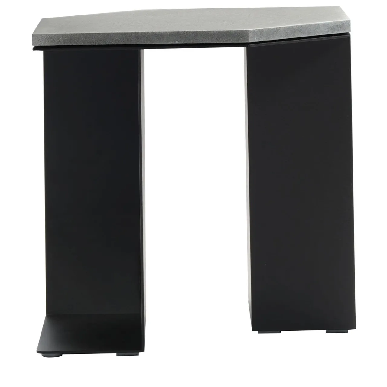 V.L. Lavorazioni In Ferro Side Tables<Alcubo Hexagonal Metal & Stone Side Table by Antonio Saporito