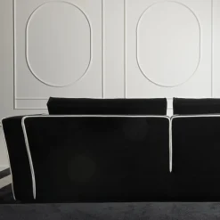DOM Edizioni Sofas<Alexander Black Sofa