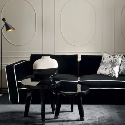 DOM Edizioni Sofas<Alexander Black Sofa