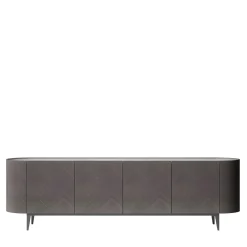Carpanelli Sideboards Buffets<Alfea Inlaid Gray Sidebord