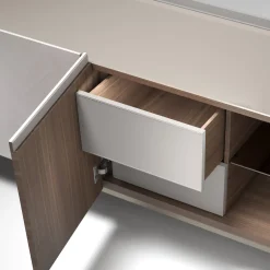 Carpanelli Sideboards Buffets<Alfea Inlaid Gray Sidebord