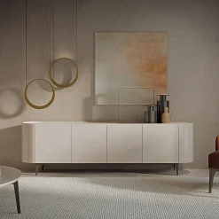 Carpanelli Sideboards Buffets<Alfea Inlaid White Sideboard