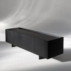 Albedo Sideboards Buffets<Alfieri Black Lacquered Wood TV Sideboard