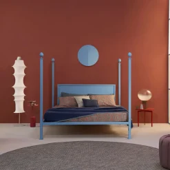Lispi Beds<Alfio Azure Iron Double Bed