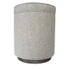 Cafedesart Ottomans & Poufs<Alice Round Gray Pouf