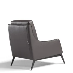 Franco Ferri Armchairs<Alicudi Mocha Leather Armchair