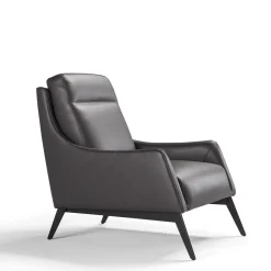 Franco Ferri Armchairs<Alicudi Mocha Leather Armchair