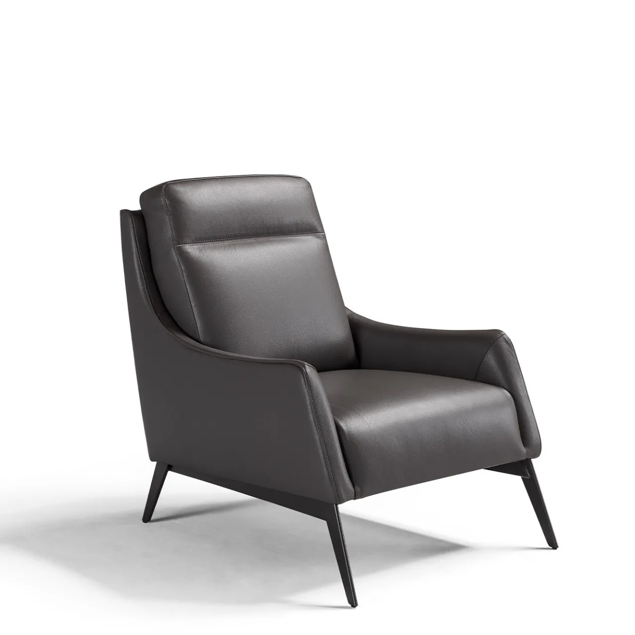 Franco Ferri Armchairs<Alicudi Mocha Leather Armchair