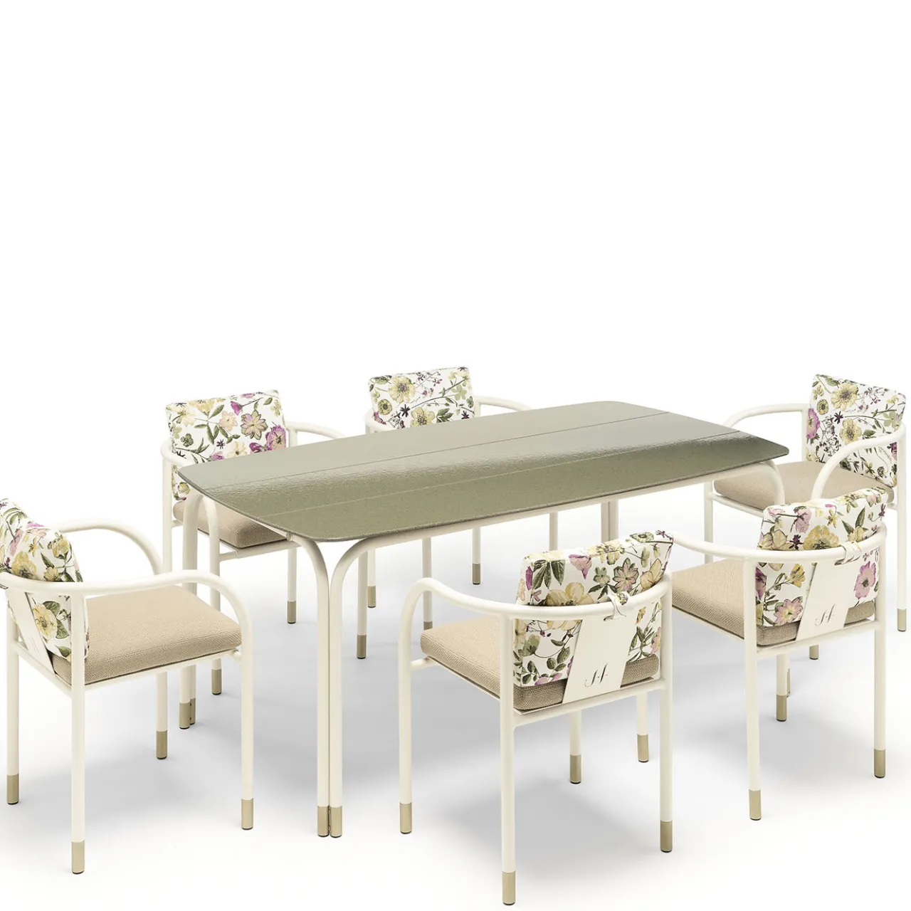 Jwana Hamdan Outdoor Chairs & Stools<Aliya Cream Outdoor Dining Chair by Lorenza Bozzoli