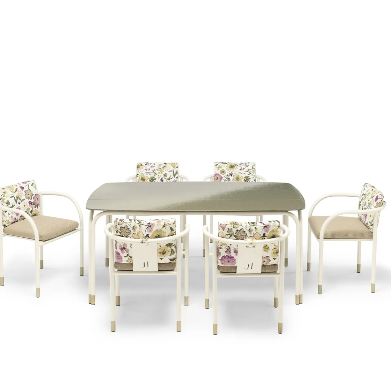 Jwana Hamdan Outdoor Chairs & Stools<Aliya Cream Outdoor Dining Chair by Lorenza Bozzoli