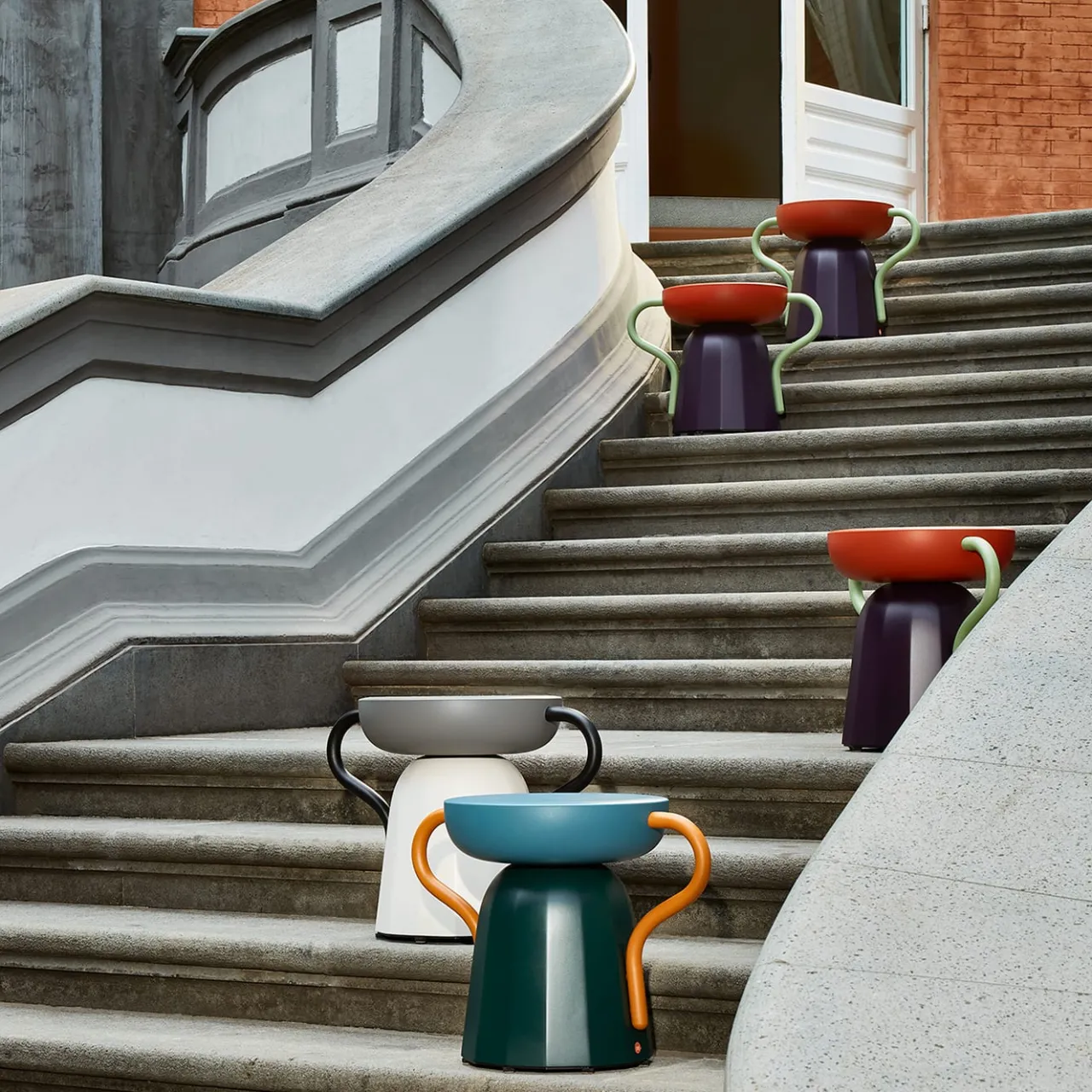 La Manufacture Stools<Allié Red Stool by Luca Nichetto