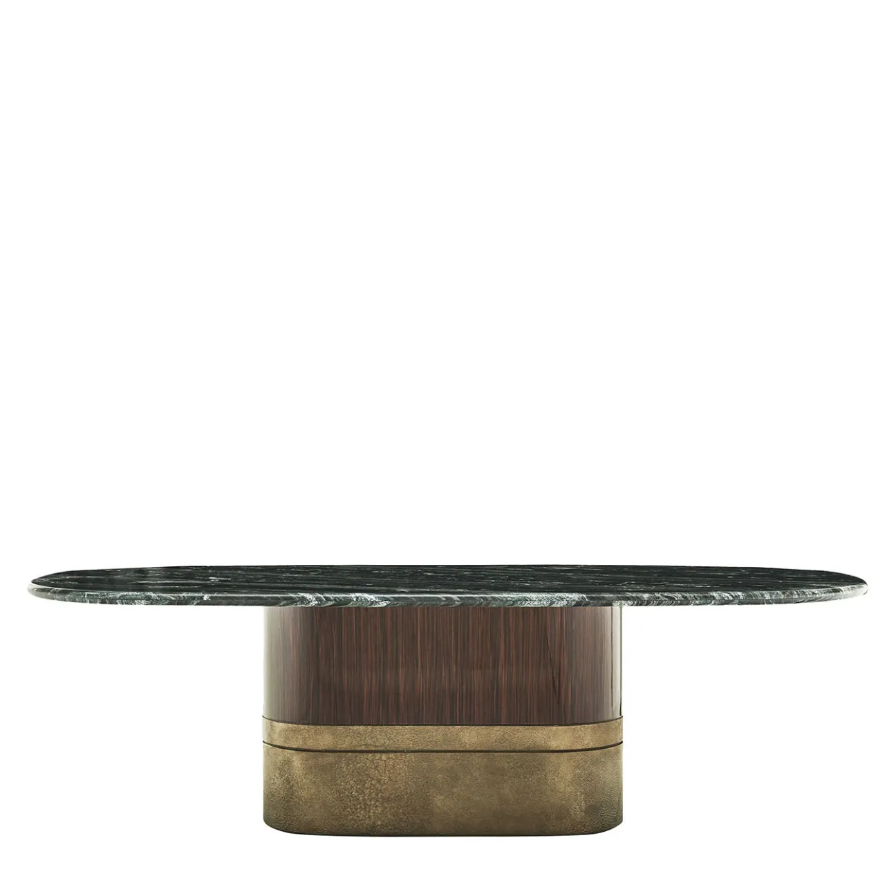 Zanaboni Dining Tables<Alma-Decor ED/50 669 Oval Dining Table with Silver Paradiso Marble top