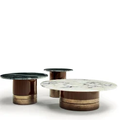 Zanaboni Side Tables<Alma-Decor ED/50 425 Side Table with Silver Paradiso Marble Top