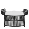 Chairs & More Outdoor Coffee Tables<Altana Medium Round Anthracite Coffee Table by Antonio De Marco