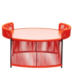 Chairs & More Outdoor Coffee Tables<Altana Medium Round Red Coffee Table by Antonio De Marco