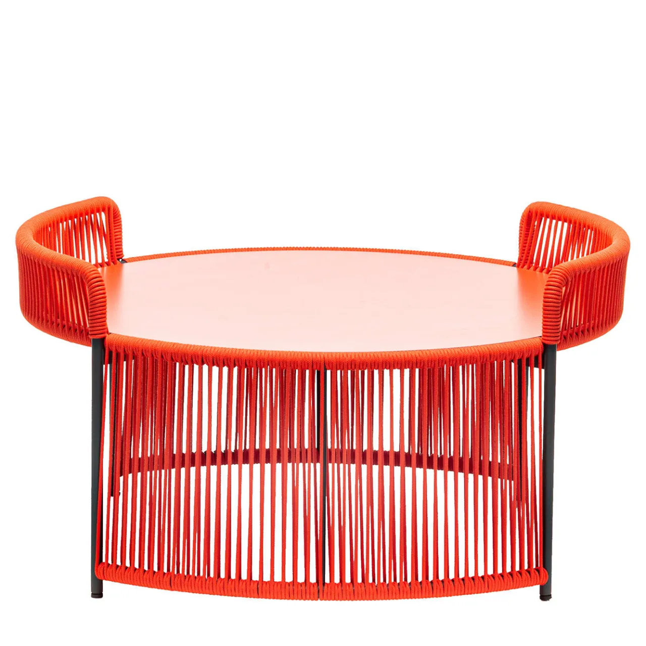 Chairs & More Outdoor Coffee Tables<Altana Medium Round Red Coffee Table by Antonio De Marco