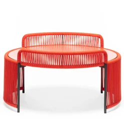 Chairs & More Outdoor Coffee Tables<Altana Medium Round Red Coffee Table by Antonio De Marco