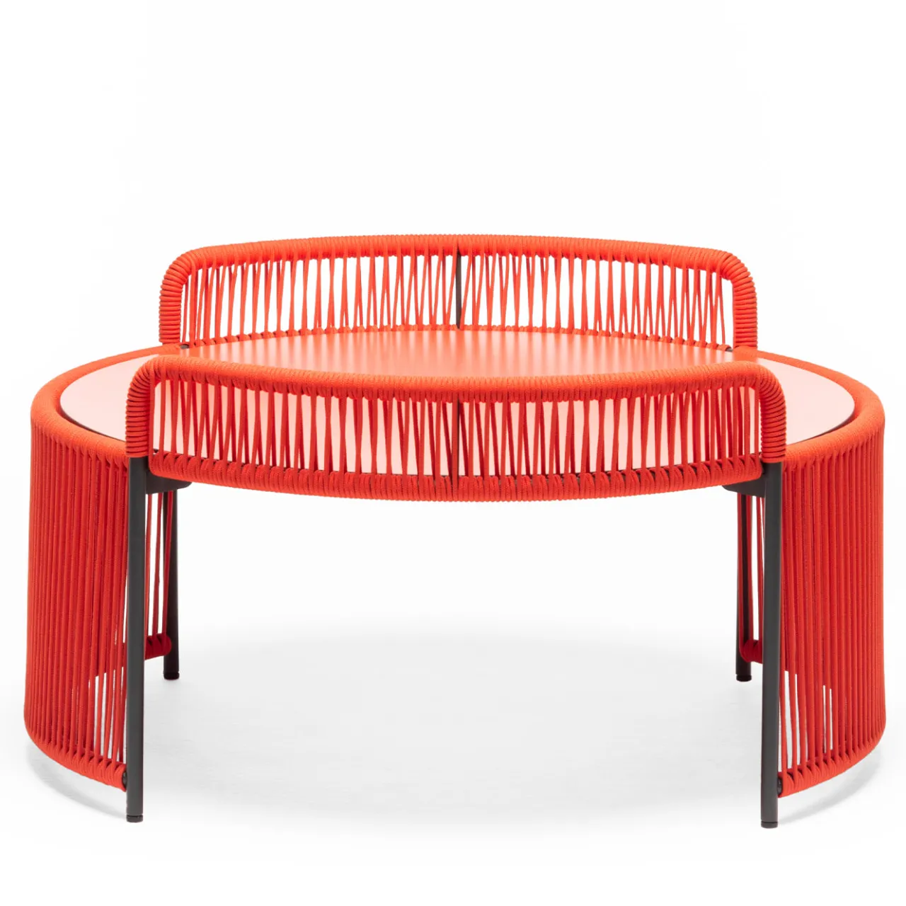 Chairs & More Outdoor Coffee Tables<Altana Medium Round Red Coffee Table by Antonio De Marco