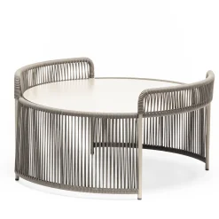 Chairs & More Outdoor Coffee Tables<Altana Medium Round Sand Coffee Table by Antonio De Marco