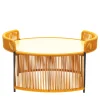 Chairs & More Outdoor Coffee Tables<Altana Medium Round Yellow Coffee Table by Antonio De Marco