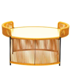 Chairs & More Outdoor Coffee Tables<Altana Medium Round Yellow Coffee Table by Antonio De Marco
