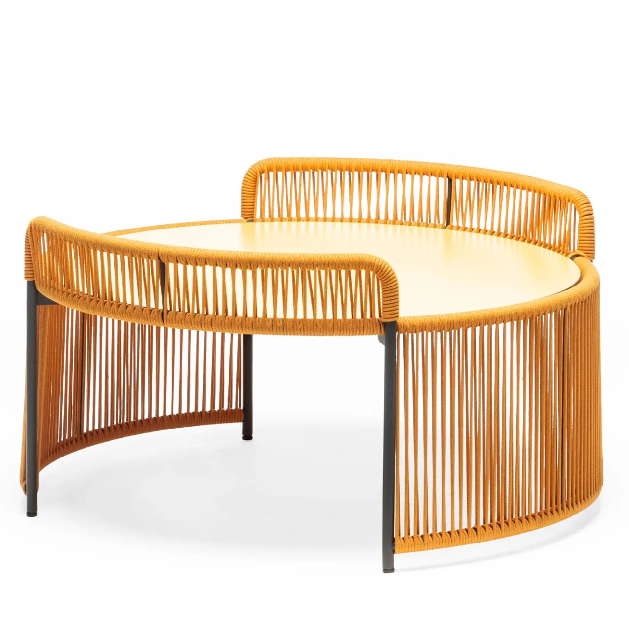 Chairs & More Outdoor Coffee Tables<Altana Medium Round Yellow Coffee Table by Antonio De Marco