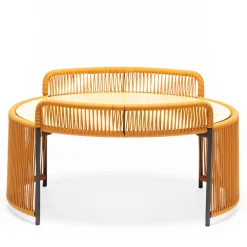 Chairs & More Outdoor Coffee Tables<Altana Medium Round Yellow Coffee Table by Antonio De Marco