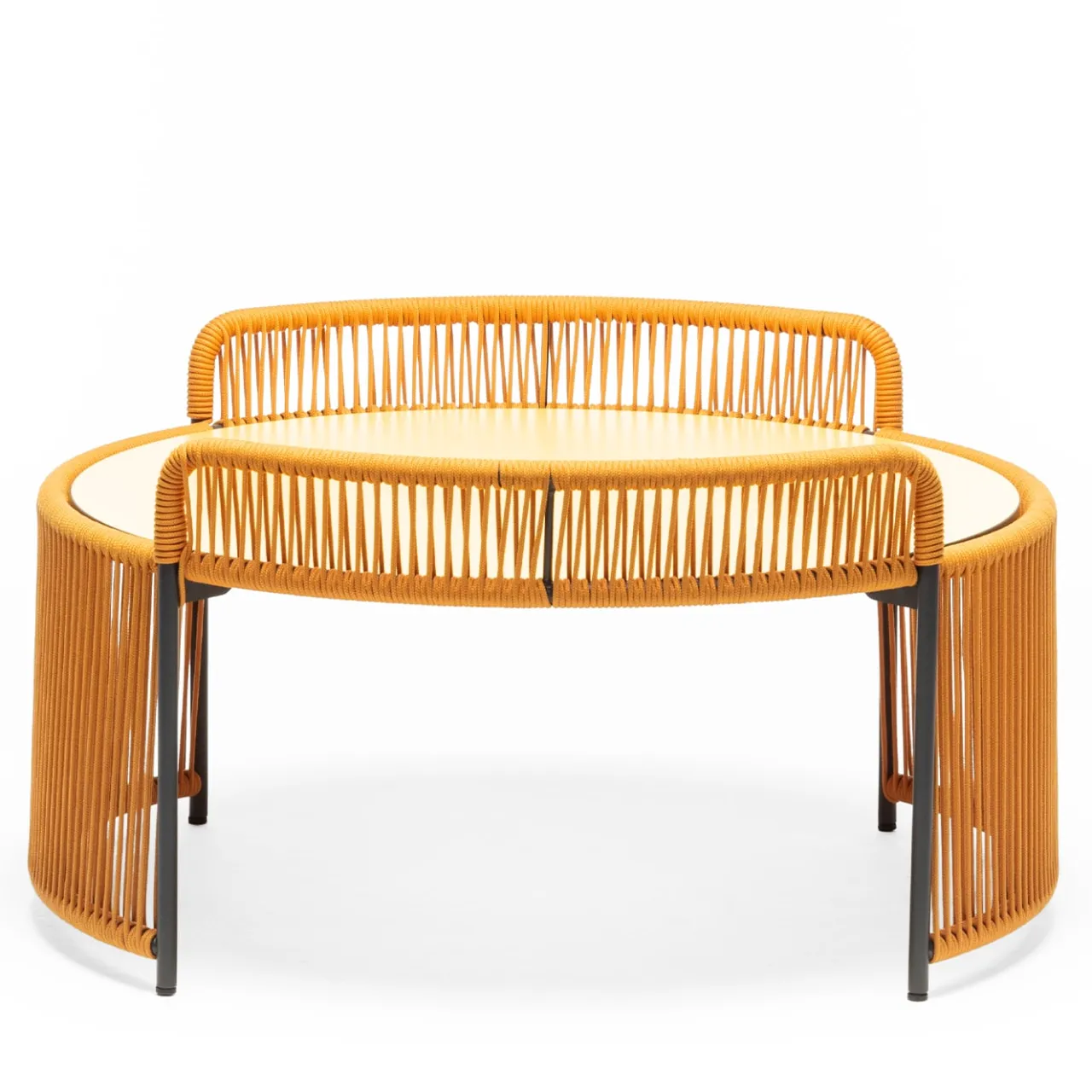 Chairs & More Outdoor Coffee Tables<Altana Medium Round Yellow Coffee Table by Antonio De Marco