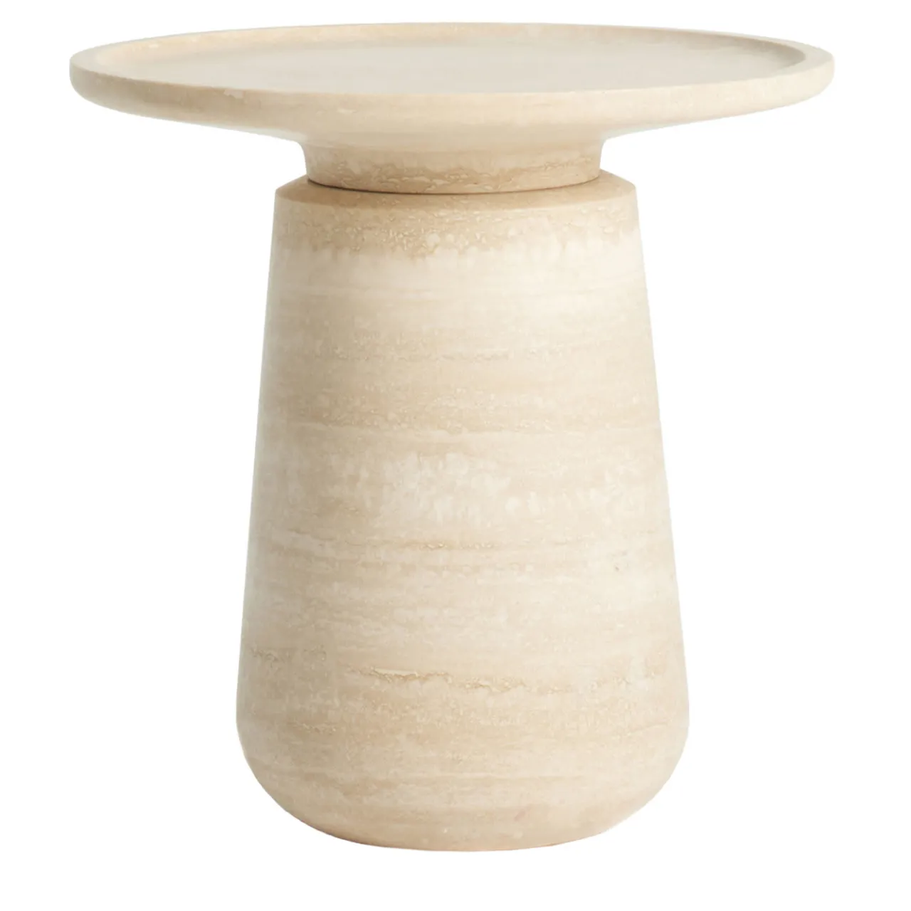 MMairo Side Tables<Altana Medium Travertine Side Table by Ivan Colominas