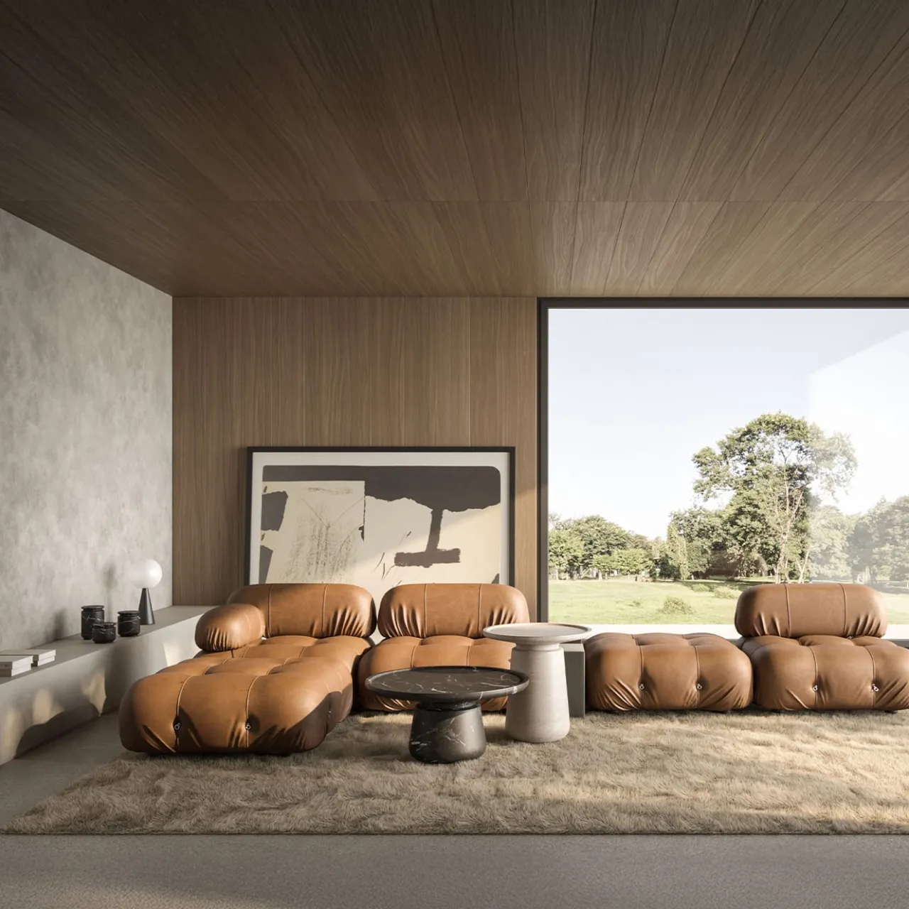 MMairo Side Tables<Altana Medium Travertine Side Table by Ivan Colominas