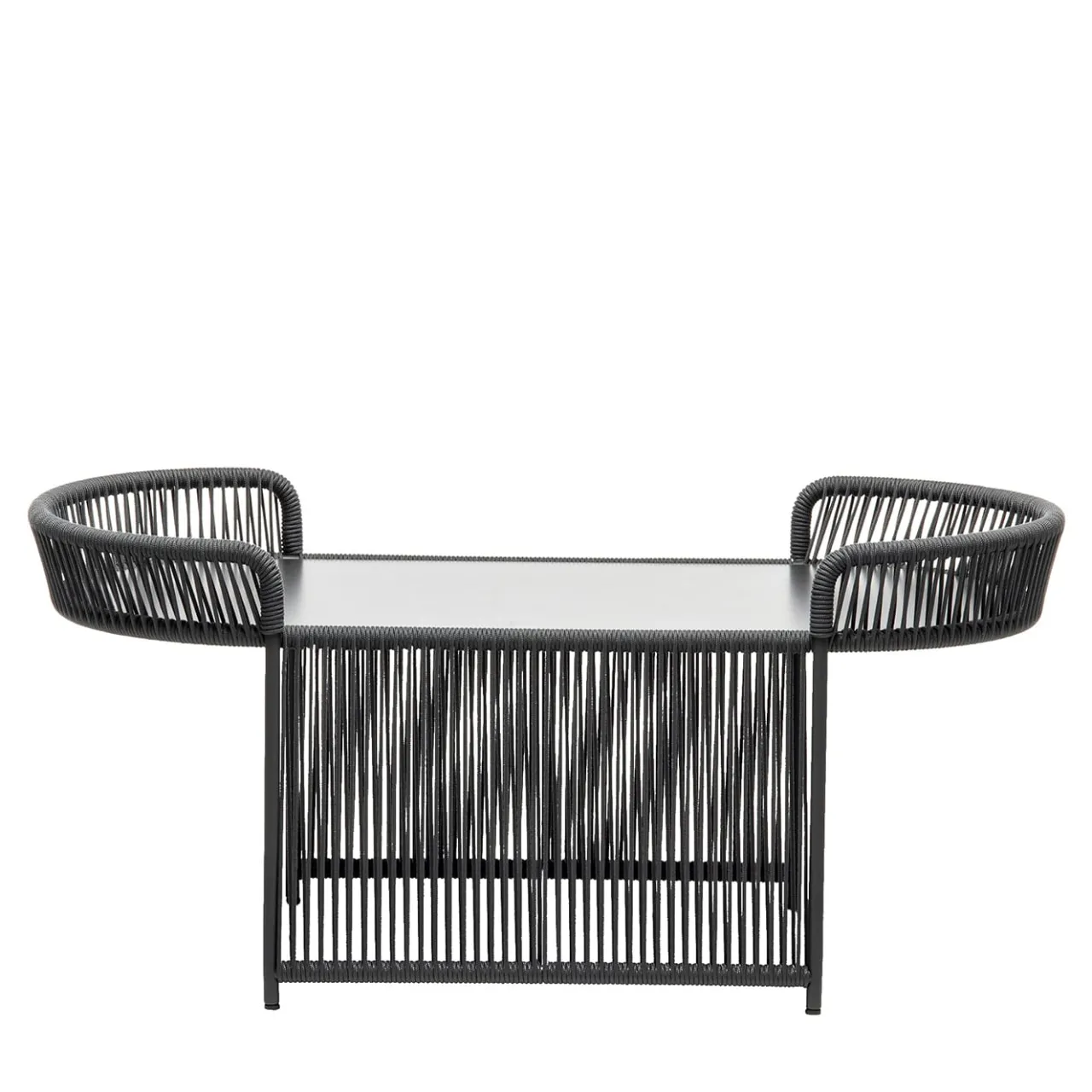 Chairs & More Outdoor Coffee Tables<Altana Oval Anthracite Coffee Table by Antonio De Marco