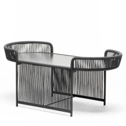 Chairs & More Outdoor Coffee Tables<Altana Oval Anthracite Coffee Table by Antonio De Marco