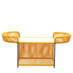 Chairs & More Outdoor Coffee Tables<Altana Oval Yellow Coffee Table by Antonio De Marco