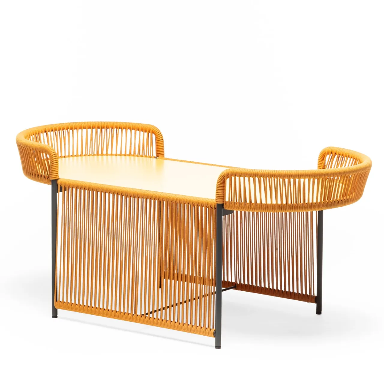 Chairs & More Outdoor Coffee Tables<Altana Oval Yellow Coffee Table by Antonio De Marco