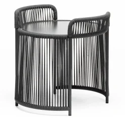 Chairs & More Outdoor Coffee Tables<Altana Small Round Anthracite Coffee Table by Antonio De Marco