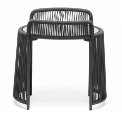 Chairs & More Outdoor Coffee Tables<Altana Small Round Anthracite Coffee Table by Antonio De Marco