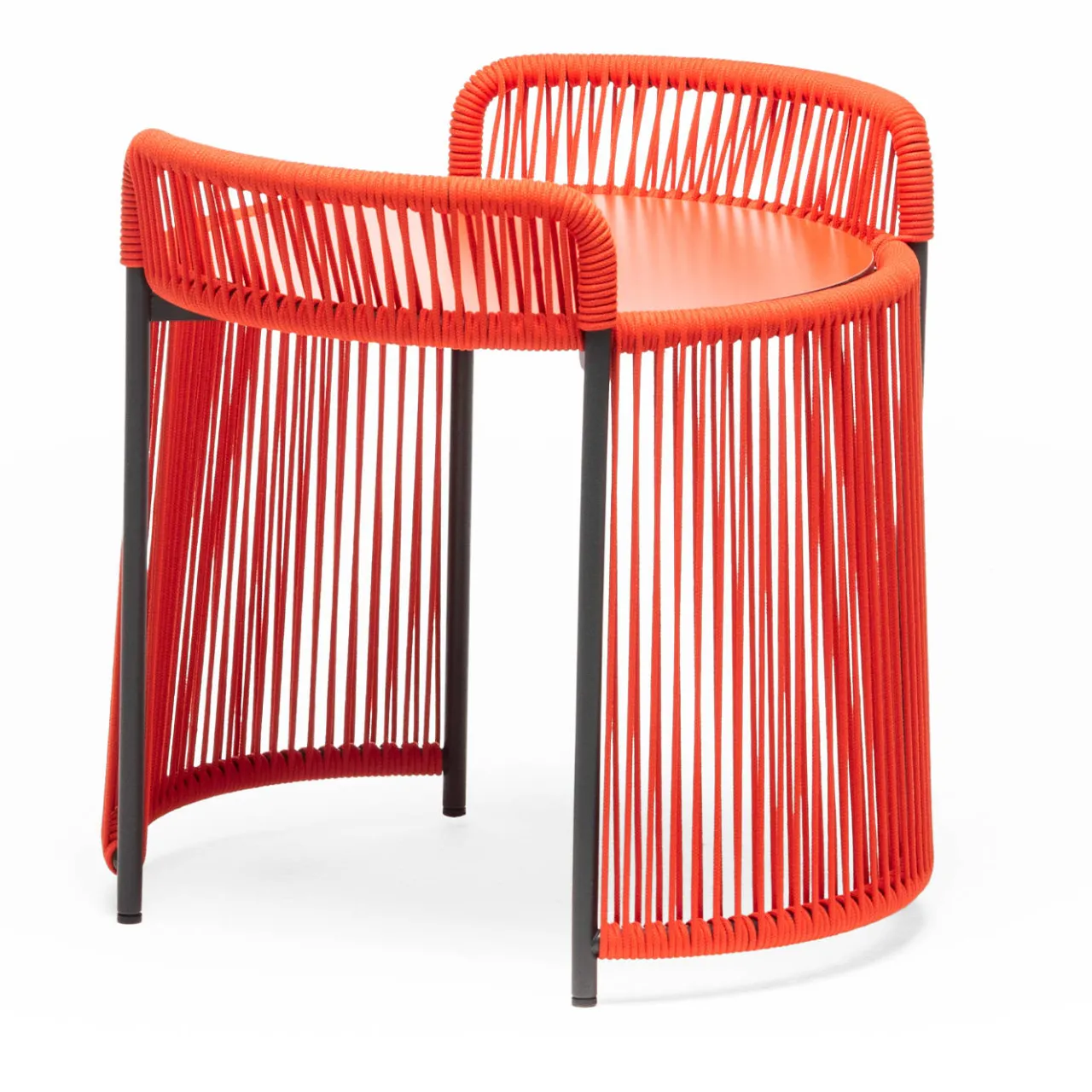 Chairs & More Outdoor Coffee Tables<Altana Small Round Red Coffee Table by Antonio De Marco