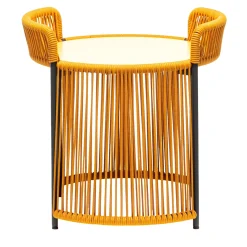 Chairs & More Outdoor Coffee Tables<Altana Small Round Yellow Coffee Table by Antonio De Marco
