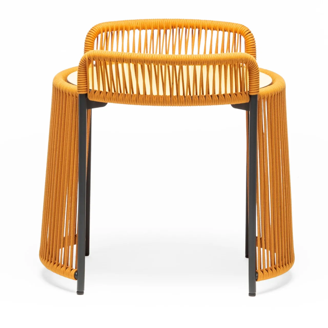 Chairs & More Outdoor Coffee Tables<Altana Small Round Yellow Coffee Table by Antonio De Marco
